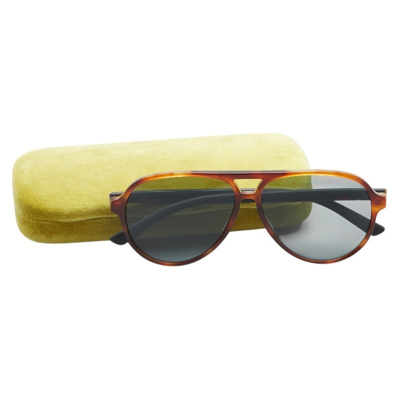 GUCCI Tear Drop Sunglasses GG0423S Brown Plastic Ladies GUCCI Used thumbnail 8