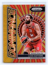 Luigi Datome 2023-24 Panini Prizm EuroLeague #9 Dominance Gold Prizm #/10