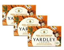 Shea Buttermilk Bath Soap Bar 4oz 3 Pack Yardley Shea Butter Bath Soap