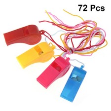 72 Pcs Cheering Whistle Child Safety for Hiking Kids Game Carnival