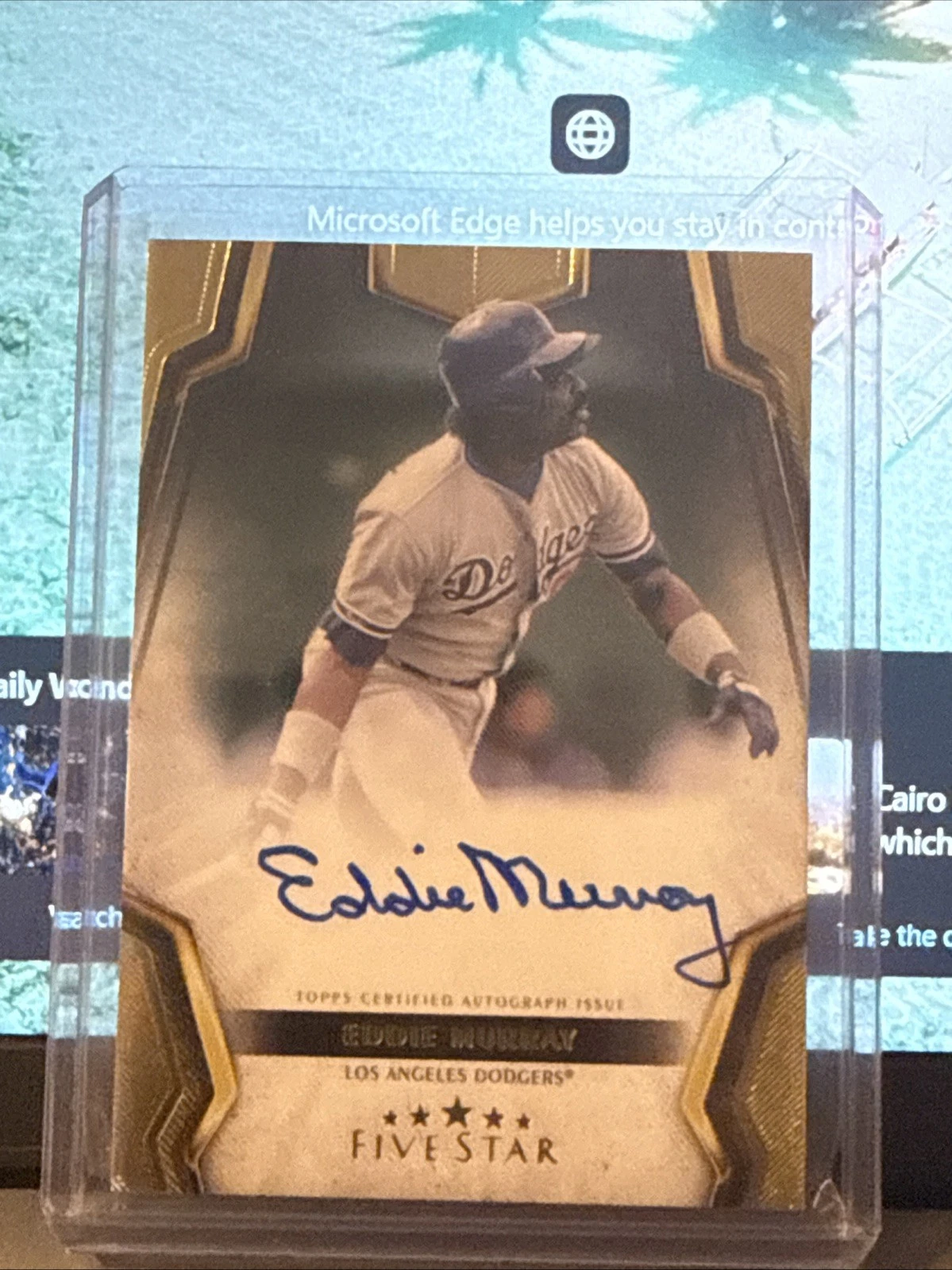 2024 Topps Five Star Eddie Murray FSA-EM Autograph AUTO Los Angeles Dodgers
