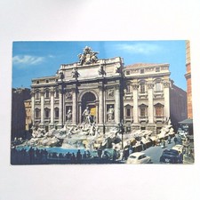 Vintage Rome Trevi Fountain Postcard Kodak Ektachrome Italy 6x4