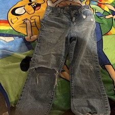 Rewash Girls Size 5 Blue Bootcut Denim Jeans Cotton Blend Pockets