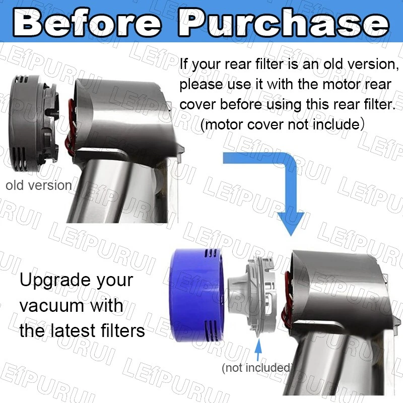 2x Pre & Post HEPA Filter For Dyson V8 V7 Animal Absolute Vacuum Replacement