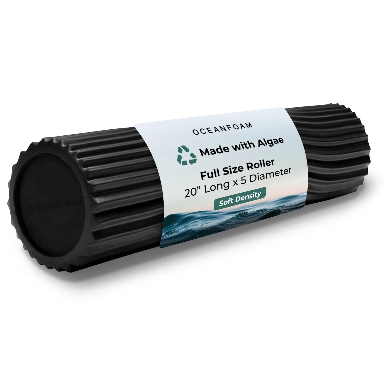 Soft Tidal Roller (Black) - Low Density Foam Roller for Physical Therapy, Bac...