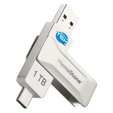 USB Memory Stick 1tb Reversible Usb-A Usb-C Type-C Thunderbolt Smartphone PC _