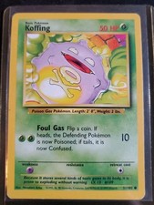 Koffing 051/102 Base Set (Shadowless) Regular NOT Graded.