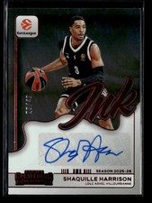 Shaquille Harrison 2025-26 Contenders EuroLeague Ink Auto Red 29/49 [wyf32
