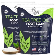 Tea Tree Oil Foot Soak with Epsom Salt - Best Toenail Fungus Treatment, Athle...