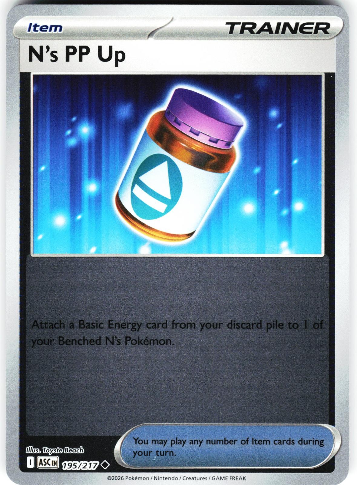 N'S PP UP 195/217 NM REVERSE HOLO ASCENDED HEROES / A81-17