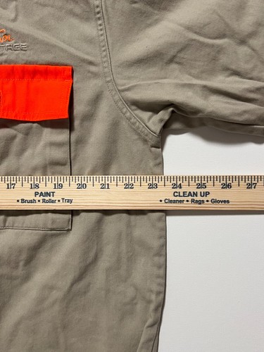 Team Realtree Long Sleeve Shirt Shooting Hunting Button Up Tan Men's size Large - Picture 4 of 8