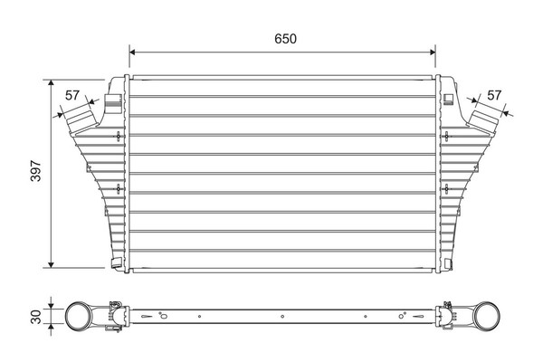Valeo LadeluftküHler 817697 FüR Opel Signum Vectra Z02 CC Z03 Caravan DTI F35-image