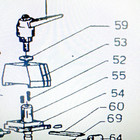 kd50C Kaba Ilco KD50-52 Vice Spring pair part #52 in picture new in bags — photo 1