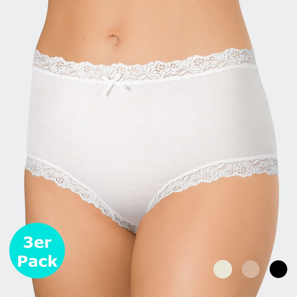 Nina von C. Slipboutique Taillenslip 3-er Pack - Weiss / Schwarz / Nude