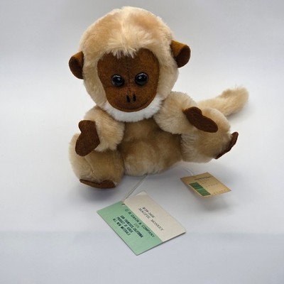 Vintage 1976 R Dakin Magpie Monkey  Plush 28-3406 Tan Brown New With Orig. Tags