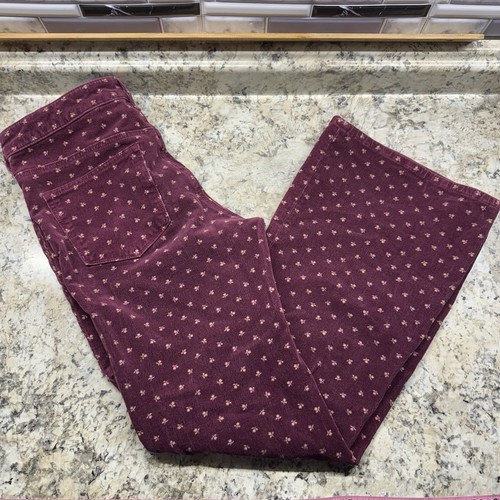 Pantaloni Pilcro e la tipografia 32x29 vita alta bootcut velluto a coste floreale - Foto 12 di 15