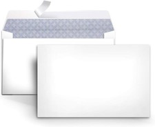 6 3/4 Security-Tinted Self-Seal Envelopes Home Office White 100-Pack