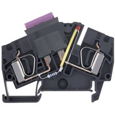 Weidm ller 1814690000-1 Black Spring Fuse Holder Sectional Clamp 1pc