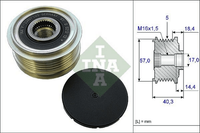 Lichtmaschine Generatorfreilauf FüR Hyundai KIA Accent III Stufenheck IV