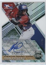 2019 Panini Elite Extra Edition Status Emerald Die-Cut /49 John Peguero #191 5w7