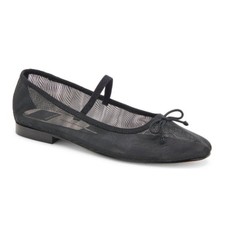 NEW Dolce Vita Mesh Cadel Black Bow Flats 9.5