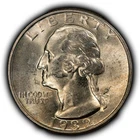 1932 25c Silver Washington Quarter - Original Toning - BU - SKU-Z6821