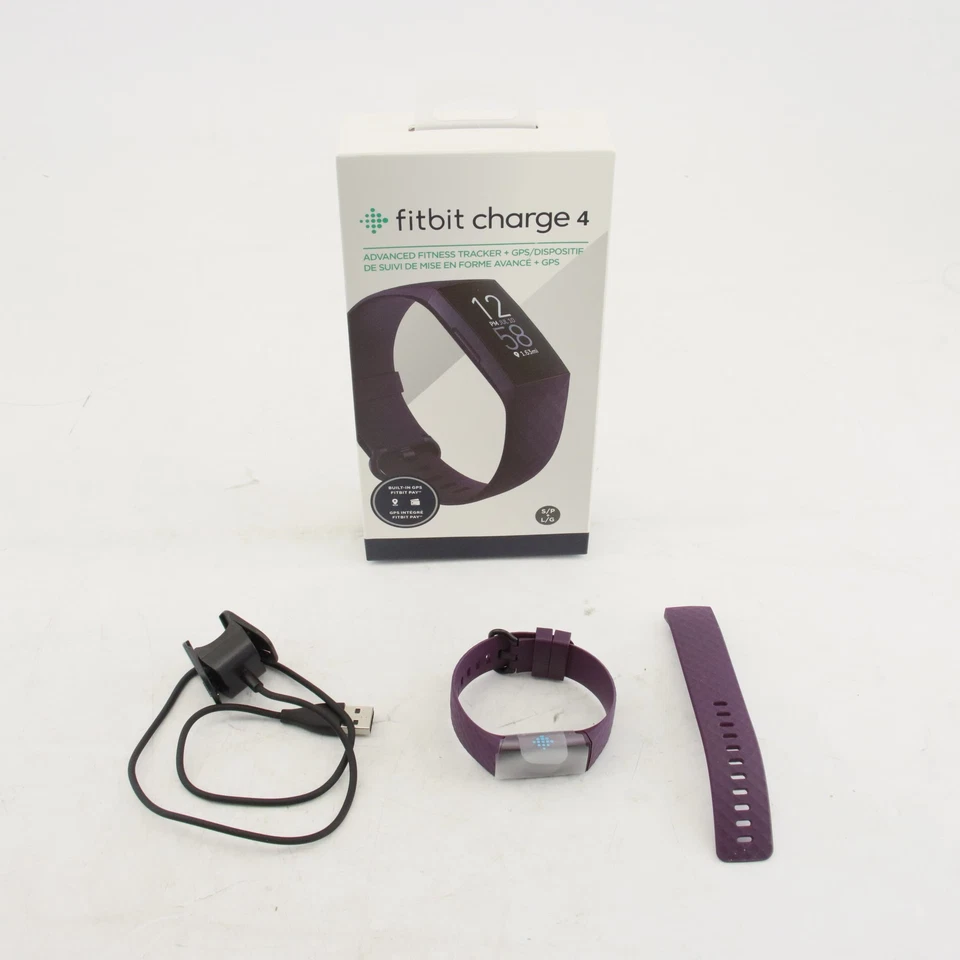 Fitbit Charge 4 FitnessTracker GPS Monitor de Ritmo Cardíaco Pequeño y Grande Sellado Nuevo Foto 3 de 4
