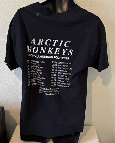 Official ARCTIC MONKEY 2023 North American USA & Canada 23 Cities Tour T-shirt L - Picture 3 of 6