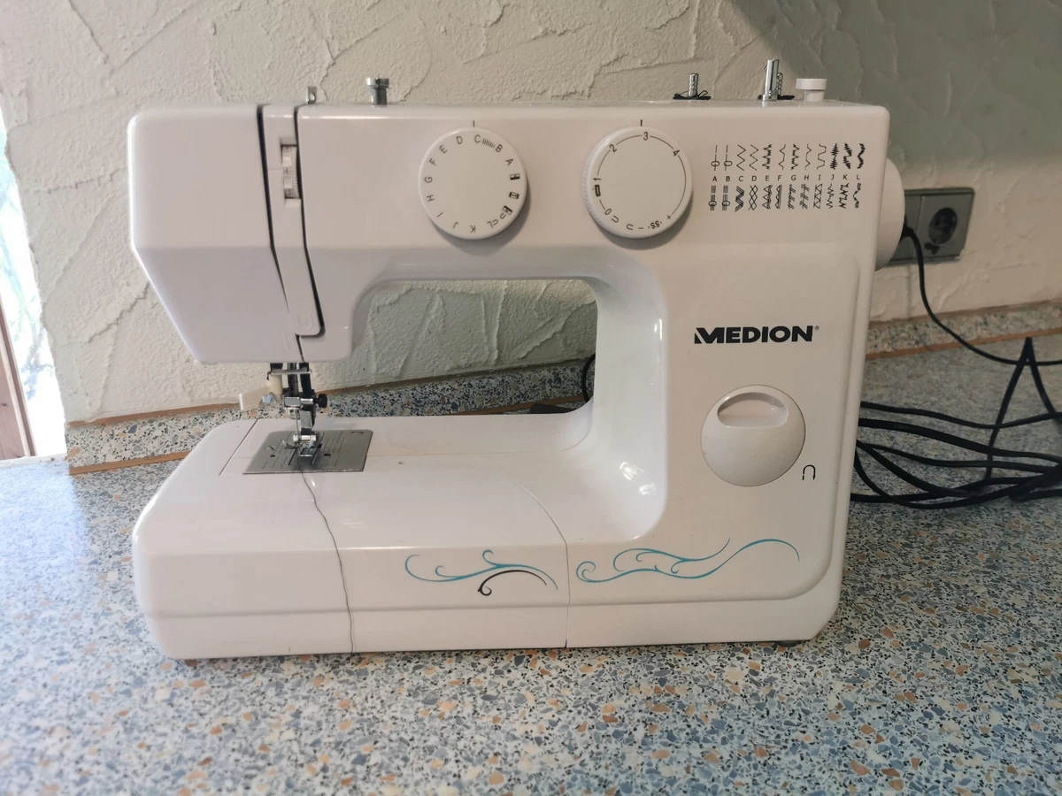 MEDION Freiarm-Nähmaschine Md 17329, 60 Diversi Tipi di Punto Led