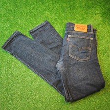 Levi's 510 Jeans donna 31x32 pantaloni denim casual blu dritto con zip adulto
