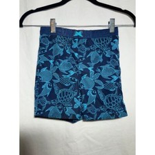 Boys Turtle and Coy Blue Bathing Suit 3T GUC
