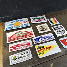 Motor Racing Circuits Assorted Lot Of 11 Decals Aintree Spa Catalina Style B 