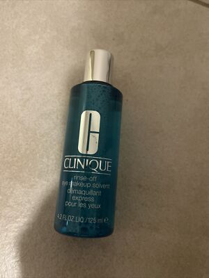 Clinique Rinse-Off Eye Makeup Solvent All Skin Types 4.2oz/125ml New