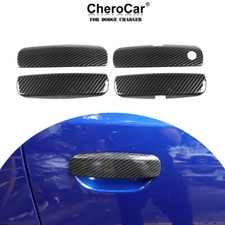 Exterior Door Handle Trim Cover Accessories For Dodge Charger 2011carbon Fiber