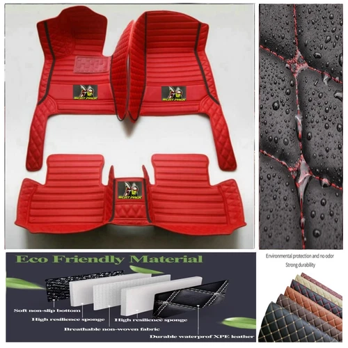 For Dodge Challenger RT Scat Pack Car Floor Mats Custom Auto Carpet Waterproof - Imagen 27 de 44