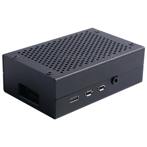 Raspberry Pi 4 Case Aluminum Alloy Enclosure Cover Metal Case with Cooling Fan - Picture 6 of 14