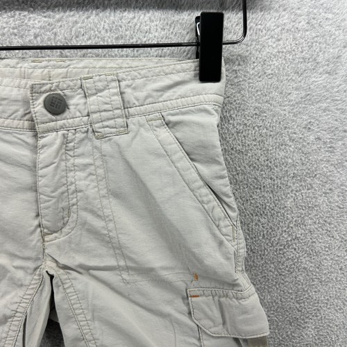 Columbia Shorts Kids Size 5 Beige Flat Front Cargo Hiking Performance Adjustable - Picture 3 of 11