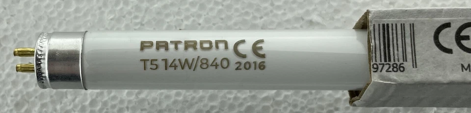 10 x 14 Watt 549mm x 16mm Cool White 840 14W T5 1350lm Fluorescent Tube Patron - Image 2 of 4