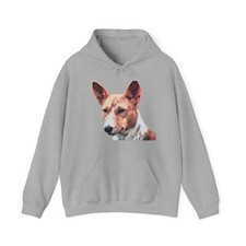 Felpa con cappuccio unisex Basenji 50/50