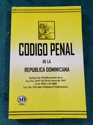 Codigo Penal De La Republica Dominicana Ley Tapa Blanda Libro Spanish