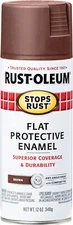 Rust-Oleum 214085 Stops Rust Spray Paint, 12-Ounce, Flat Brown