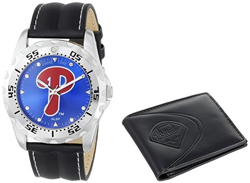 MLB Men's Black Watch and Leather Wallet Set by Game Time -Select- Team Below - Picture 14 of 17