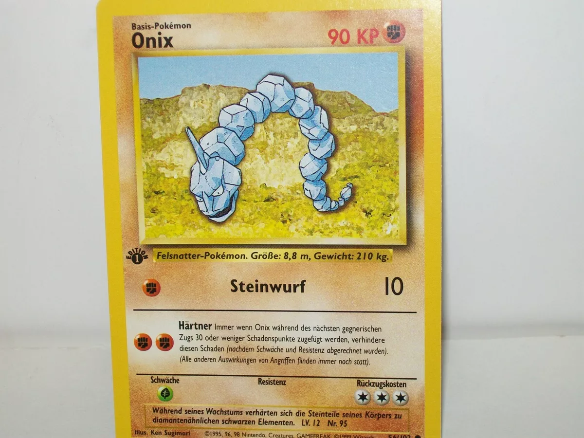 Onix - 56/102 - Common - Unlimited Edition - Pokemon Singles » Base Set -  Spell Bound