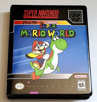 Super Mario World CASE ONLY Super Nintendo SNES Box BEST Super Mario World CASE ONLY Super Nintendo SNES Box BEST