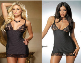 Women's Sexy-Lingerie Babydoll Sleepwear Underwear Lace Dress G-string Nightwear