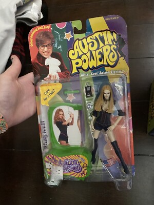 Austin Powers Felicity Shagwell Action Figure, Trilingual Ed., McFarlane 1999