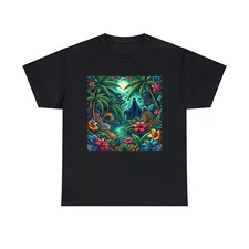 Unisex Adult T Shirt Sinister Paradise Tropics Bizarre Summer Art Streetwear Tee