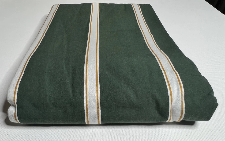 Restoration Hardware Teen Vintage Crew Stripe Duvet Cover Twin Green $139 - Image 4 of 4