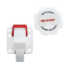 Rev-A-Lock Cabinet Door Security Safety Baby Kids Child Magnet Catch Latch W/key