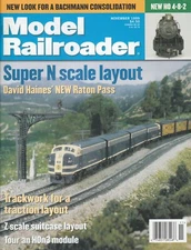 MODEL RAILROADER 11/99 Z SCALE, HOn3 MODULE, TRACTION TRACKWORK, N SCALE LAYOUT